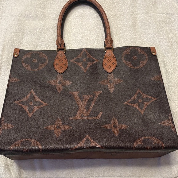 Dark Brown Large Tote Bag - Picture 1 of 8